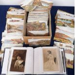 Postcards, a large collection of approx. 500 UK topographical cards illustrated by A.R Quinton, inc.