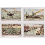 Trade cards, Liebig, Vessels of the Rhine, Ref S1420, German edition (set, 6 cards) (vg)