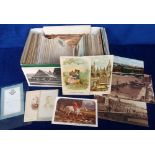 Postcards, a good mixed subject and UK topographical collection of approx. 240 vintage cards, with