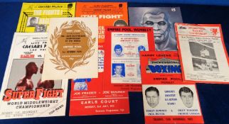 Boxing Programmes, from the collection of boxing p