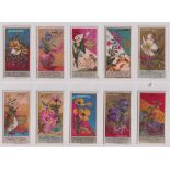 Cigarette cards, USA, Lone Jack Cigarette Co, Language of Flowers, 16 cards, Austrian Rose, Bell