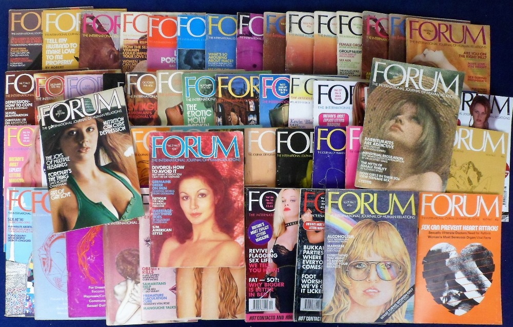 Adult magazines, Forum, a collection of approx. 55