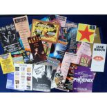 Music and Entertainment, 50+ concert/festival flyers etc. 1990s to early 2000s to include Oasis,