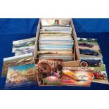 Postcards, Early to Modern, approx. 550 cards to include aviation, rail, motoring, Spanish