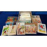 Postcards, Disney, 200+ cards featuring Mickey Mouse, Snow White, Donald Duck, Pluto etc. Many