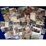 Postcards, Gardens, a good collection of approx. 121 cards of gardens with many illustrated, some by