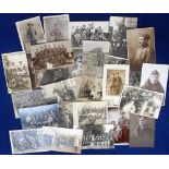 Postcards, Military, RP selection mainly 1905-1920, inc. Groups, Aeroplane Factory, French POW in