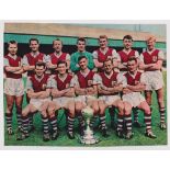 Football autographs, Burnley FC, 1960/61, a colour