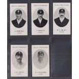 Cigarette cards, Taddy, County Cricketers, Surrey, 5 cards, A. Marshal, T. Rushby, W.C. Smith, A.