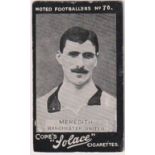 Cigarette card, Cope's, Noted Footballers (Solace), Meredith, Manchester United, type card (