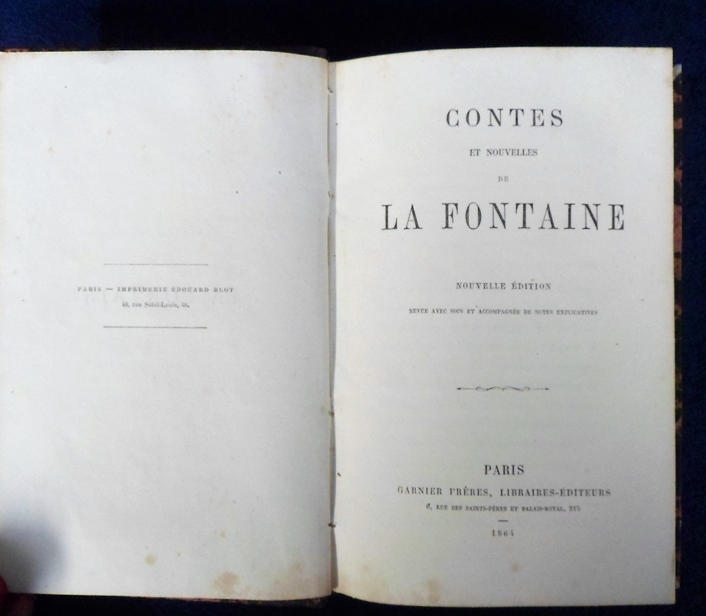 Antiquarian Books, 8 books to comprise 1822 volumes 1 and 2 of Aventures de Robinson, 1817 - Image 9 of 9