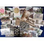 Postcards, Reading, a mix of approx. 60 cards with RPs of Friar Park (2), University College