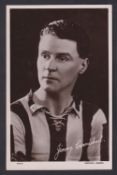 Football postcard, Grimsby Town, RP portrait of Ji