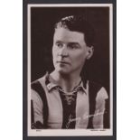 Football postcard, Grimsby Town, RP portrait of Ji