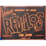 Music and Entertainment, Poster, The Revillos 1981 concert poster for the ex-Rezillos New Wave