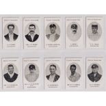 Cigarette cards, Taddy, County Cricketers, Warwickshire (set, 15 cards) (vg)