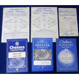 Football programmes, at Stamford Bridge, Chelsea,