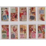 Cigarette cards, USA, Duke's, Postage Stamps (31/50) (all with faults, very mixed condition, poor/