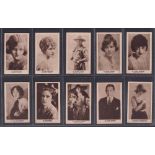 Cigarette cards, Morris, Film Stars Series (set, 50 cards) (vg)