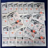 Football programmes, Fulham FC, 1958/59, a full se
