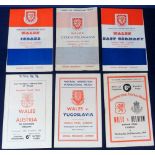 Football programmes, Wales home programmes, a coll