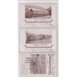 Postcards, Rail, a selection of 3 cards of the Central London Railway, with 'C.L.R Tunnel and