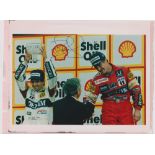 Motor Racing autograph, Nigel Mansell a colour 8"