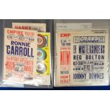 Theatre, approx. 90 1930s -1960s theatre/variety handbills and flyers to include Harry Secombe,