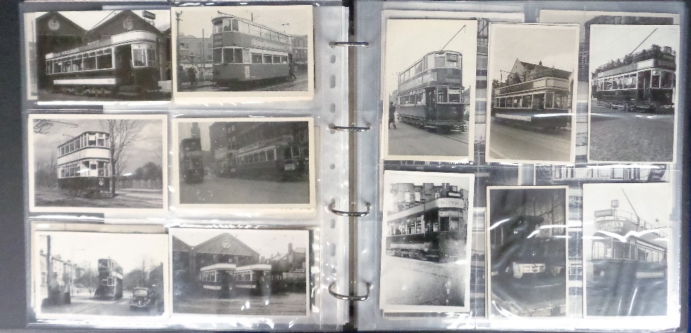 Photographs, a collection of modern reproduction photographs in 3 albums of UK buses, trams and - Image 2 of 3