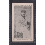 Cigarette card, Gabriel's, Cricketers Series, type card, no 15, Briggs, Lancashire (gd) (1)