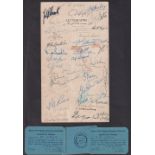 Football autographs, Queens Park Rangers FC, a Din