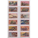 Trade cards, two sets, Thomson, Guns in Action (12 cards) & Anon, Speed Marvels of 1936 (8 cards
