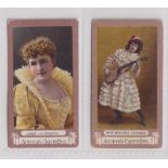 Cigarette cards, Henry Archer & Co, Actresses FROGA, both with 'M.H.F. Smoking Mixture' backs, two