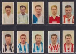 Cigarette cards, Football, four sets, Carreras Famous Footballers (48 cards) & Popular