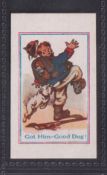Trade card, Mearbeck, Army Pictures, Cartoons etc, type card, 'Got Him - Good Dog!' (vg) (1)