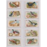 Trade cards, William Gossage & Sons, British Birds & Their Eggs (set, 48 cards) (gd/vg)