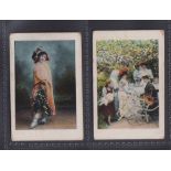 Cigarette cards, Britannia Anonymous Society Cigarettes, Beauties & Couples, two cards, ref H532,