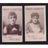 Cigarette cards, Taddy, Actresses (Collotype), two cards, Miss Maude Branscombe & Miss Phylis