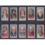 Cigarette cards, Ogden's, Leaders of Men (set, 50 cards) inc. Abraham Lincoln, George Washington,