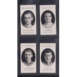 Cigarette cards, Taddy, Prominent Footballers (London Mixture), Crystal Palace, 4 cards, B.J.