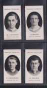 Cigarette cards, Taddy, Prominent Footballers (London Mixture), Crystal Palace, 4 cards, B.J.