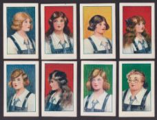 Trade cards, The School Friend, Popular Girls of Cliff House School, 'X' size (set, 10 cards) (vg)