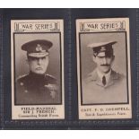 Trade cards, Princes Hall, Shipley, War Portraits, two type cards, nos 29 & 46 (vg) (2)