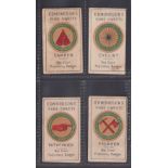 Trade card, Edmondson's, Boy Scout Proficiency Badges, four cards, Camper, Cyclist, Pathfinder &