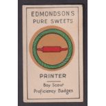 Trade card, Edmondson's, Boy Scout Proficiency Badges, type card, Printer (gd) (1)