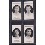 Cigarette cards, Taddy, Prominent Footballers (London Mixture), Tottenham Hotspur, 4 cards, Bert