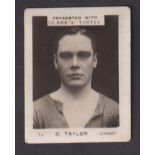 Trade card, Clarke's Toffee, Footballers, 'K' size, type card, no 24, G. Taylor, Millwall, scarce (