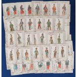 Trade cards, France, a collection of approx. 100 'P' size cards illustrated with French Regiments