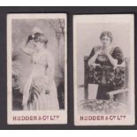 Cigarette cards, Hudden's, Beauties HUMPS (Orange back), two cards, ref H222, pictures nos 8 & 13 (
