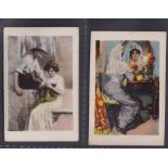 Cigarette cards, Britannia Anonymous Society Cigarettes, Beauties & Couples, two cards, ref H532,